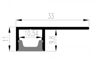 SJ-ALP3311 Flexible LED Aluminum Profiles