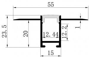 SJ-ALP5524-Flex LED Aluminum Channels