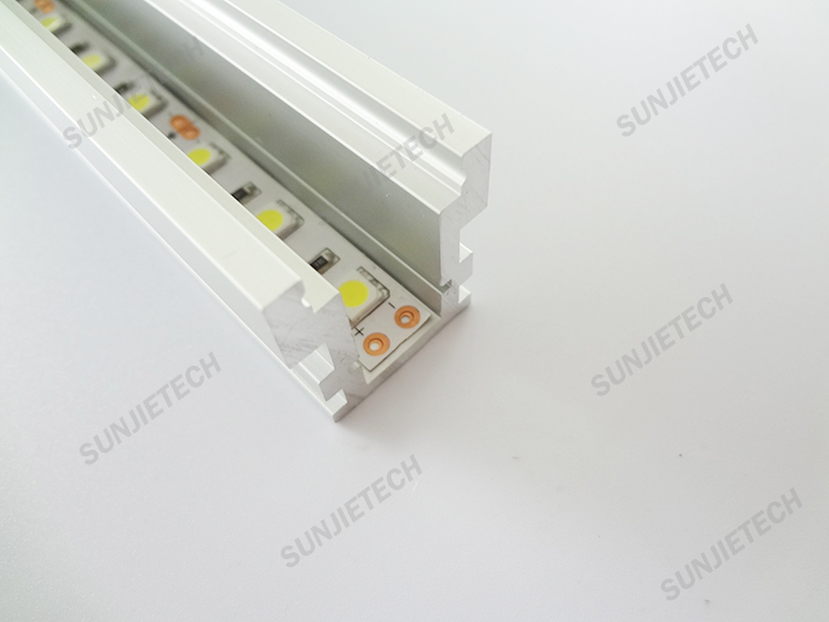 Cheap PriceList for Aluminum Window Frame Extrusion - 2019 China New Design Led Light Anodized U Shape Aluminum Led Floor Light Profile – Sunjie Technology