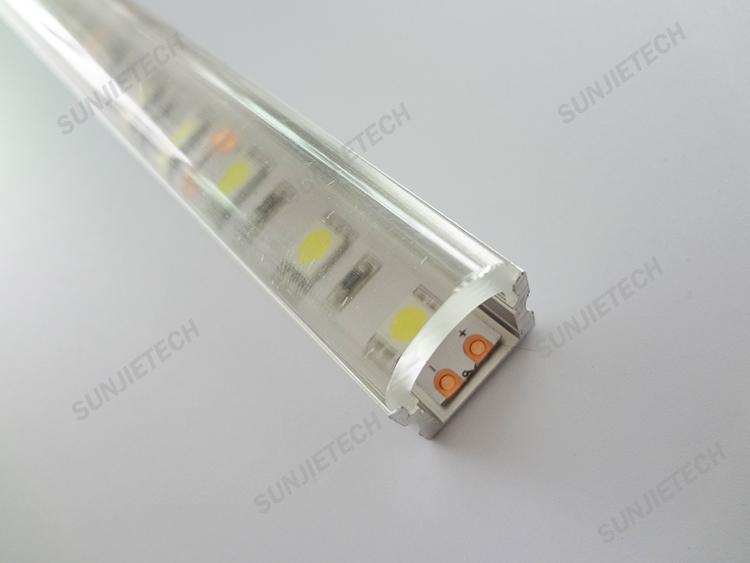 Ordinary Discount Led Plastic Extrusion -
SJ-ALP1715C LED Profile with 60° clear lens – Sunjie Technology detail pictures
