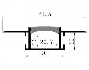 SJ-ALP6117-Flex LED Aluminum Channels