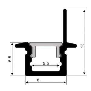 SJ-ALP0813 Aluminum led strip profile