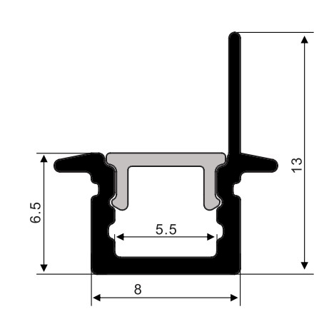 Factory best selling Bendable Led Profile Channel -
SJ-ALP0813 Aluminum led strip profile – Sunjie Technology detail pictures