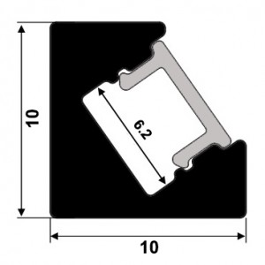 SJ-ALP1010 Aluminum led strip channel