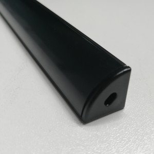 Low price for Customized Shapes Aluminium Extruded -
 SJ-ALP1616 Back corner profile with black cover – Sunjie Technology