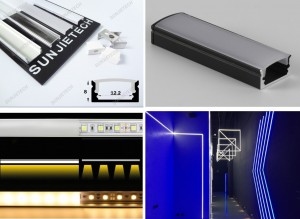 Clear Lens Cover/aluminium Profile For Led Strips Led Channel Lighting