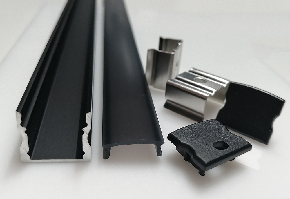 Cheapest Price Wall Aluminum Channel -
SJ-ALP1715B LED Profile with Black cover – Sunjie Technology detail pictures