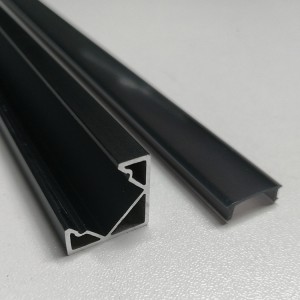 100% Original Extrusion Recessed Led Channel -
 SJ-ALP1919F LED Aluminum Profile with black cover – Sunjie Technology