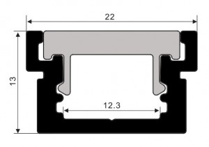 Professional China Lighting Aluminium Profile For Led Strips Slot