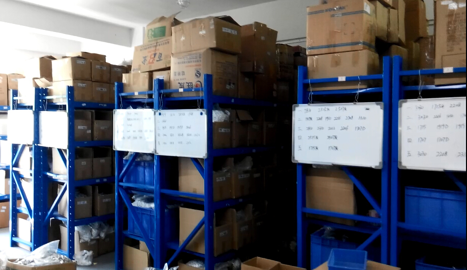 Accessories stock shelf
