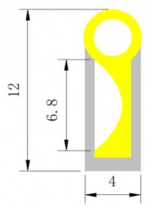 LN0412 Bendable SIlicone led extrusions