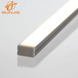 SJ-ALP1207 Mini Surface Mounted Led Aluminum Profile / Micro LED Aluminum Profile