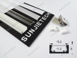 SJ-ALP1506 led alu extrusion with insert type cover diffuser