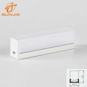 SJ-ALP1520 Aluminum led extrusion with tall cover diffuser
