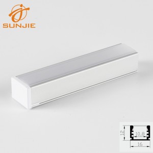 PriceList for Wall Mounted Outdoor Solar Lights - SJ-ALP1612B Aluminum led channel – Sunjie Technology