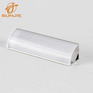 OEM Supply 6063 T5 Aluminum External Corner Tile Trim Triangle Aluminum Extrusion Profile