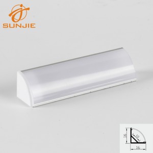 OEM Supply 6063 T5 Aluminum External Corner Tile Trim Triangle Aluminum Extrusion Profile