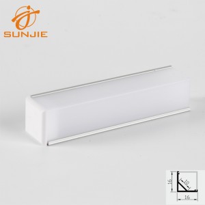 factory customized Led Profile Bendable Led Aluminum Profile - SJ-ALP1616B Corner Aluminum Channel – Sunjie Technology