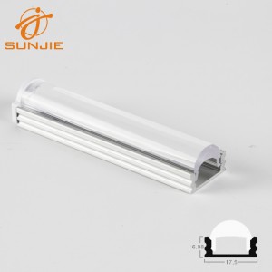 Wholesale Price Plastic Channel For Led Strip - SJ-ALP1707C LED aluminum profile with 30 degrees Lens – Sunjie Technology