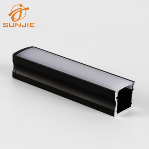 Factory Price For Led Lighting Profile - Recessed mounted U shape led profile aluminum – Sunjie Technology