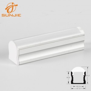 OEM Manufacturer Powder Coating Wooden Color Aluminum Profile - SJ-ALP1715C LED Profile with 60° clear lens – Sunjie Technology
