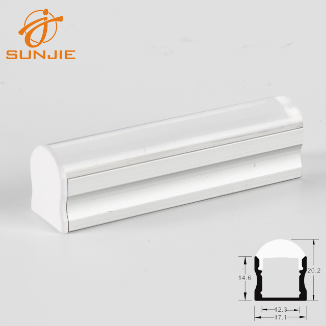 OEM Manufacturer Powder Coating Wooden Color Aluminum Profile - SJ-ALP1715C LED Profile with 60° clear lens – Sunjie Technology