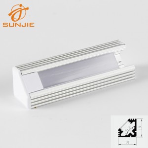 High Quality for Drywall Led Extrusion -
 Hot-selling Corner Aluminum Led Profile With Heat Sink For Led Strip – Sunjie Technology