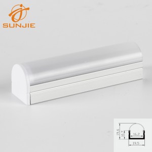 Fixed Competitive Price China Advertising Material - China Factory for Surface Mounted Led Aluminium Profile For Led Strip Aluminum Led Housing For Wall Washer Lamp – Sunjie Technology