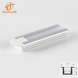 OEM Manufacturer Powder Coating Wooden Color Aluminum Profile -
 SJ-ALP2212 Aluminum led profile – Sunjie Technology