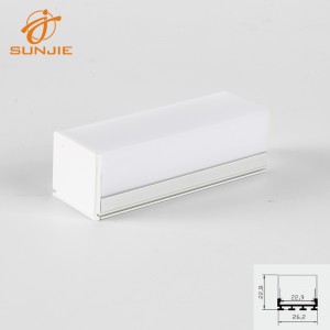 Hot Sale for Spot Light Led Ceiling -
 2019 wholesale price Lighting Square Aluminum Extrusion Profile For Strip Light Ceiling Lighting Led Aluminum Channel – Sunjie Technology