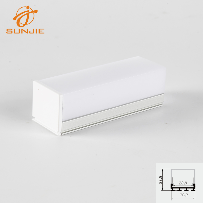 Europe style for Extruding Aluminum Profile For Roll Up Banner - 2019 wholesale price Lighting Square Aluminum Extrusion Profile For Strip Light Ceiling Lighting Led Aluminum Channel – Sunji...