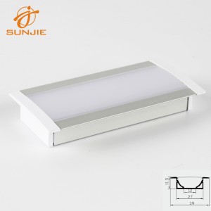 PriceList for High Quality Corner Use Led Profile -
 SJ-ALP3912 Recessed led profile – Sunjie Technology