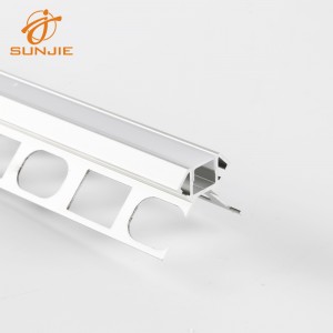 SJ-ALP3927 Architectural LED Aluminum Profile for Tile Mounted outside corner
