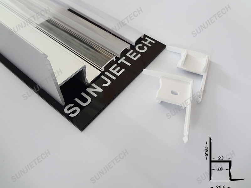 Renewable Design for Smd Outdoor P10 Led Display -
SJ-ALP4538 Corner mounted led profile – Sunjie Technology detail pictures