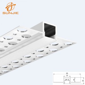 Ordinary Discount Recessed Mounted Led Alu Profile In Plaster With Flange
