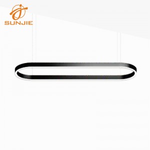 DIY Circular Aluminum LED Profile for Suspended Mounted