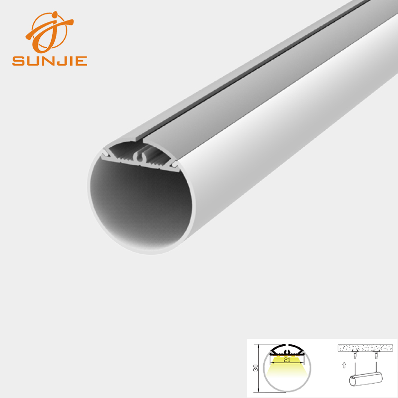 Original Factory Aluminum Cabinet Handle -
 SJ-ALPO3030 Round LED Aluminum Profile – Sunjie Technology