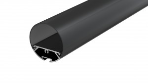 SJ-ALPO4040 Round LED Aluminum Profile For Strips