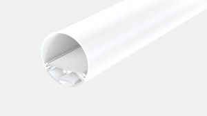 SJ-ALPO4040 Round LED Aluminum Profile For Strips
