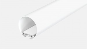 SJ-ALPO6060 Round LED Aluminum Channel For Strip Lighting