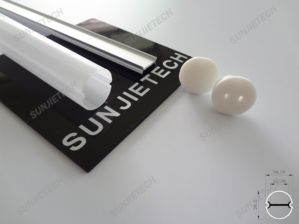 Factory supplied High Quality Aluminum Extrusion Profile -
 SJ-WALP2020 Waterproof round profile – Sunjie Technology